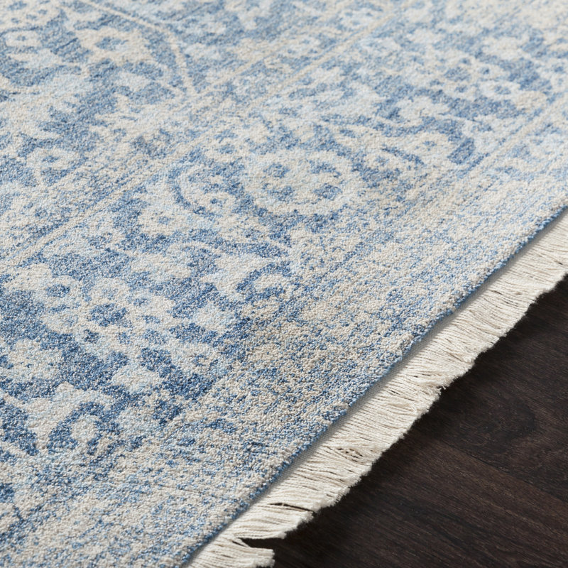 Three Posts™ Mendelsohn Performance Blue Rug & Reviews Wayfair